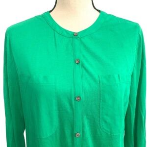 💙 5 for $25 - Chaus Sport Green Button up Tunic